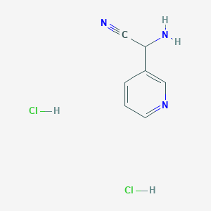 2-Amino-2-(pyridin-3-yl)acetonitrile dihydrochloride
