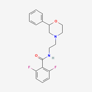 2,6-difluoro-N-(2-(2-phenylmorpholino)ethyl)benzamide