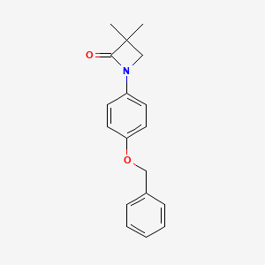 1-[4-(Benzyloxy)phenyl]-3,3-dimethyl-2-azetanone