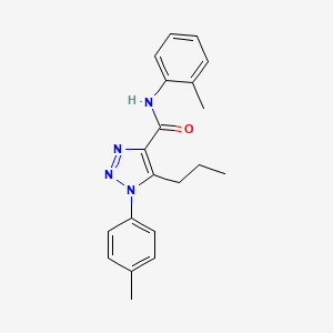 molecular formula C20H22N4O B2746129 N-(2-methylphenyl)-1-(4-methylphenyl)-5-propyl-1H-1,2,3-triazole-4-carboxamide CAS No. 950254-59-8