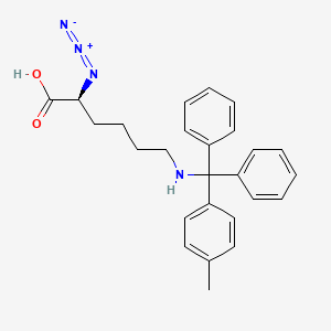 molecular formula C26H28N4O2 B2746130 N3-L-Lys(Mtt)-OH 
