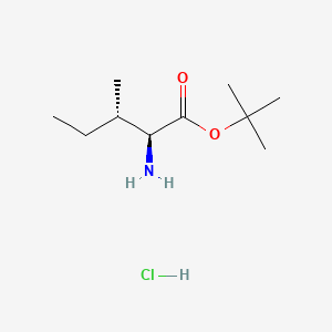 molecular formula C10H22ClNO2 B2746172 L-Isoleucine tert-Butyl Ester Hydrochloride CAS No. 119483-46-4; 69320-89-4