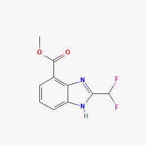 B2746185 methyl 2-(difluoromethyl)-1H-benzo[d]imidazole-4-carboxylate CAS No. 1336890-32-4