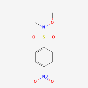 molecular formula C8H10N2O5S B2746221 N-methoxy-N-methyl-4-nitrobenzenesulfonamide CAS No. 500887-46-7