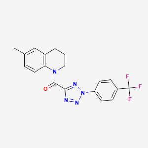 (6-methyl-3,4-dihydroquinolin-1(2H)-yl)(2-(4-(trifluoromethyl)phenyl)-2H-tetrazol-5-yl)methanone