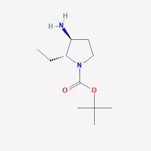 tert-butyl (2R,3S)-3-amino-2-ethylpyrrolidine-1-carboxylate