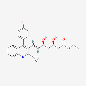molecular formula C27H28FNO4 B2746360 Pitavastatin Ethyl Ester CAS No. 167073-19-0; 172336-32-2
