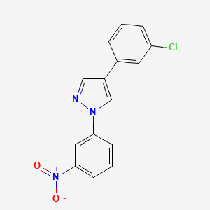 4-(3-chlorophenyl)-1-(3-nitrophenyl)-1H-pyrazole
