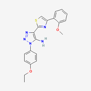 1-(4-ethoxyphenyl)-4-(4-(2-methoxyphenyl)thiazol-2-yl)-1H-1,2,3-triazol-5-amine