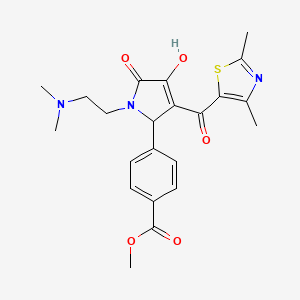 methyl 4-(1-(2-(dimethylamino)ethyl)-3-(2,4-dimethylthiazole-5-carbonyl)-4-hydroxy-5-oxo-2,5-dihydro-1H-pyrrol-2-yl)benzoate