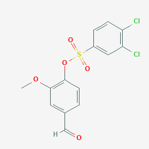 4-Formyl-2-methoxyphenyl 3,4-dichlorobenzene-1-sulfonate