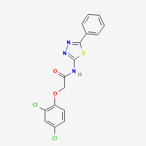 2-(2,4-dichlorophenoxy)-N-(5-phenyl-1,3,4-thiadiazol-2-yl)acetamide