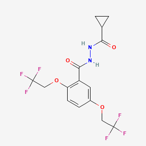 N'-(cyclopropylcarbonyl)-2,5-bis(2,2,2-trifluoroethoxy)benzenecarbohydrazide