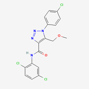 1-(4-chlorophenyl)-N-(2,5-dichlorophenyl)-5-(methoxymethyl)-1H-1,2,3-triazole-4-carboxamide
