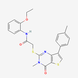 N-(2-ethoxyphenyl)-2-{[3-methyl-7-(4-methylphenyl)-4-oxo-3,4-dihydrothieno[3,2-d]pyrimidin-2-yl]sulfanyl}acetamide