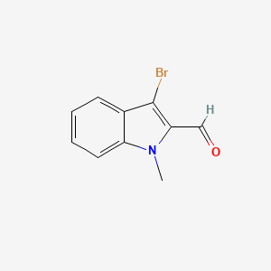molecular formula C10H8BrNO B2746398 3-bromo-1-methyl-1H-indole-2-carbaldehyde CAS No. 499983-78-7