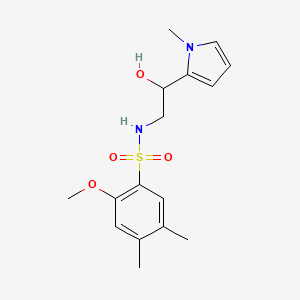 N-(2-hydroxy-2-(1-methyl-1H-pyrrol-2-yl)ethyl)-2-methoxy-4,5-dimethylbenzenesulfonamide