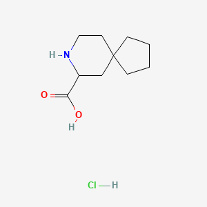 8-Azaspiro[4.5]decane-9-carboxylic acid;hydrochloride