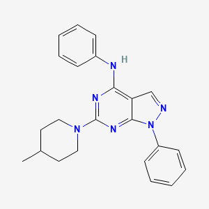 6-(4-methylpiperidin-1-yl)-N,1-diphenyl-1H-pyrazolo[3,4-d]pyrimidin-4-amine