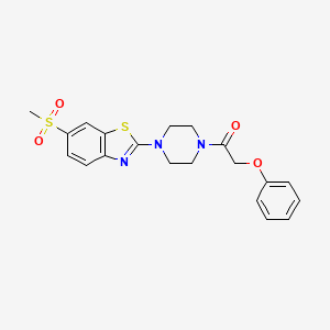 1-(4-(6-(Methylsulfonyl)benzo[d]thiazol-2-yl)piperazin-1-yl)-2-phenoxyethanone