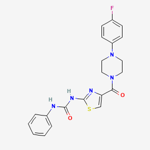 1-(4-(4-(4-Fluorophenyl)piperazine-1-carbonyl)thiazol-2-yl)-3-phenylurea