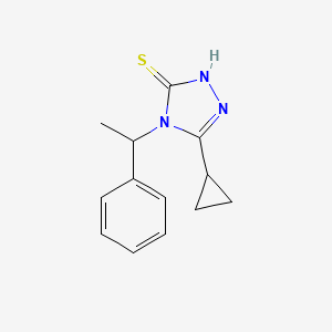 B2746508 5-cyclopropyl-4-(1-phenylethyl)-4H-1,2,4-triazole-3-thiol CAS No. 893764-69-7