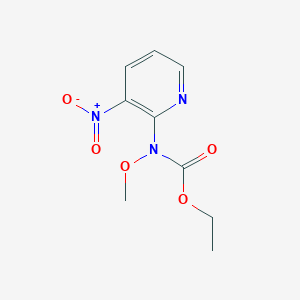 molecular formula C9H11N3O5 B2746613 Ethyl N-methoxy-N-(3-nitropyridin-2-yl)carbamate CAS No. 400086-98-8
