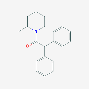 molecular formula C20H23NO B274662 1-(Diphenylacetyl)-2-methylpiperidine 