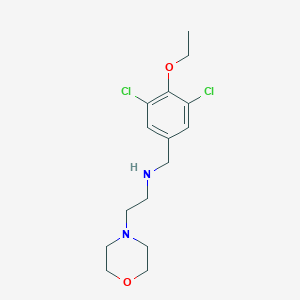 molecular formula C15H22Cl2N2O2 B274666 N-(3,5-dichloro-4-ethoxybenzyl)-2-(morpholin-4-yl)ethanamine 
