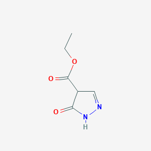 molecular formula C6H8N2O3 B2746662 ethyl 5-oxo-4,5-dihydro-1H-pyrazole-4-carboxylate CAS No. 99115-76-1