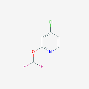 molecular formula C6H4ClF2NO B2746664 4-Chloro-2-(difluoromethoxy)pyridine CAS No. 1807199-46-7