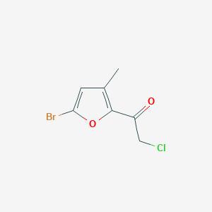B2746710 1-(5-Bromo-3-methylfuran-2-yl)-2-chloroethan-1-one CAS No. 2219379-49-2