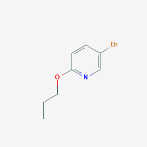 molecular formula C9H12BrNO B2746745 5-Bromo-4-methyl-2-propoxypyridine CAS No. 1289156-16-6