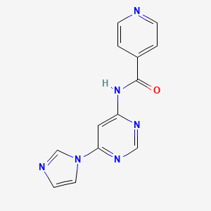 molecular formula C13H10N6O B2746752 N-(6-(1H-imidazol-1-yl)pyrimidin-4-yl)isonicotinamide CAS No. 1448043-65-9