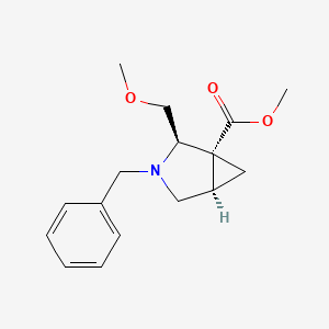 molecular formula C16H21NO3 B2746768 Methyl (1R,2R,5R)-3-benzyl-2-(methoxymethyl)-3-azabicyclo[3.1.0]hexane-1-carboxylate CAS No. 1868104-37-3