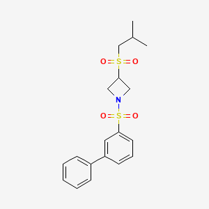 1-([1,1'-Biphenyl]-3-ylsulfonyl)-3-(isobutylsulfonyl)azetidine