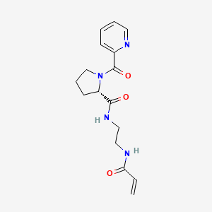 (2S)-N-[2-(Prop-2-enoylamino)ethyl]-1-(pyridine-2-carbonyl)pyrrolidine-2-carboxamide