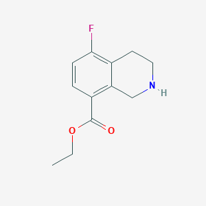 Ethyl 5-fluoro-1,2,3,4-tetrahydroisoquinoline-8-carboxylate