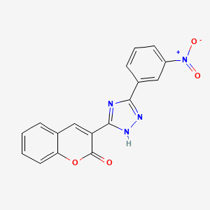 3-(5-(3-nitrophenyl)-4H-1,2,4-triazol-3-yl)-2H-chromen-2-one