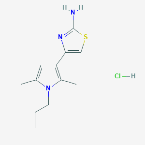 4-(2,5-dimethyl-1-propyl-1H-pyrrol-3-yl)-1,3-thiazol-2-amine hydrochloride