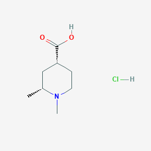 Rel-(2R,4R)-1,2-dimethylpiperidine-4-carboxylic acid hydrochloride