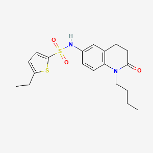 molecular formula C19H24N2O3S2 B2746849 N-(1-butyl-2-oxo-1,2,3,4-tetrahydroquinolin-6-yl)-5-ethylthiophene-2-sulfonamide CAS No. 941912-13-6