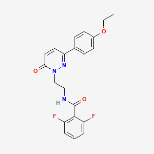 molecular formula C21H19F2N3O3 B2746874 N-(2-(3-(4-ethoxyphenyl)-6-oxopyridazin-1(6H)-yl)ethyl)-2,6-difluorobenzamide CAS No. 921578-70-3