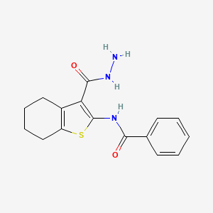 N-[3-(hydrazinylcarbonyl)-4,5,6,7-tetrahydro-1-benzothiophen-2-yl]benzamide