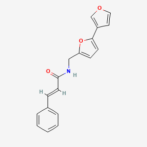 N-([2,3'-bifuran]-5-ylmethyl)cinnamamide