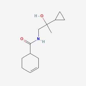 molecular formula C13H21NO2 B2746890 N-(2-cyclopropyl-2-hydroxypropyl)cyclohex-3-ene-1-carboxamide CAS No. 1396636-06-8