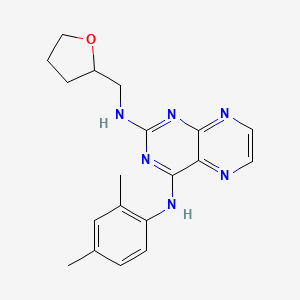 molecular formula C19H22N6O B2746978 N4-(2,4-dimethylphenyl)-N2-[(oxolan-2-yl)methyl]pteridine-2,4-diamine CAS No. 946297-89-8