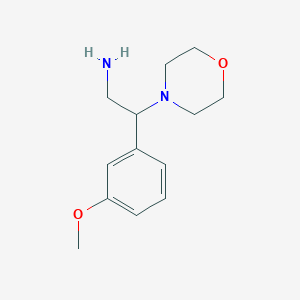 molecular formula C13H20N2O2 B2747018 2-(3-Methoxyphenyl)-2-(morpholin-4-yl)ethan-1-amine CAS No. 927966-33-4