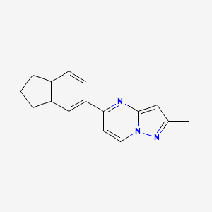 5-(2,3-dihydro-1H-inden-5-yl)-2-methylpyrazolo[1,5-a]pyrimidine