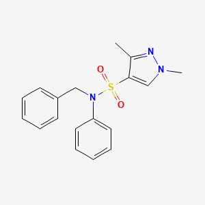 N-benzyl-1,3-dimethyl-N-phenyl-1H-pyrazole-4-sulfonamide